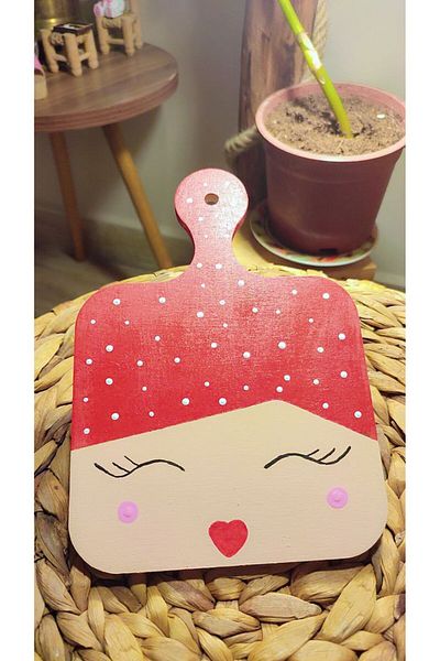 shamatolyesi Wooden Coaster Face Shape 20*14