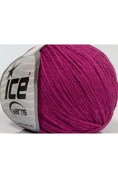 Ice yarns 8x50 جرام. ميلانو دي كيه بيبي ألبكا، صوف مخمل رفيع، فيسكوز فوشيا دا...