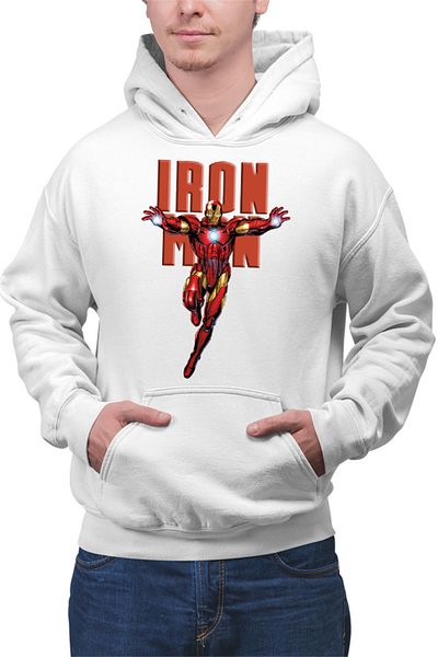 OEM Men's Hoodie Ironman Jump Marvel Universe Comics Transform