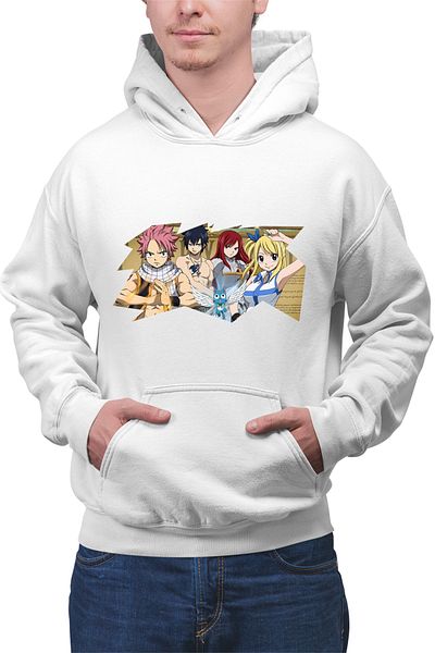 OEM Hanorac barbati Fairy Tail Best Friends Funny Cat Anime