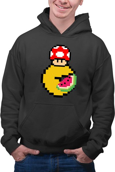 OEM Men's hoodie Pac Man Mario Minecraft Watermalon Slice
