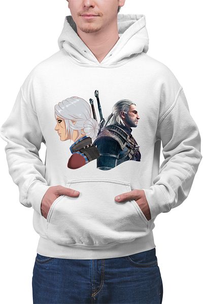 OEM Men's Hoodie The Witcher Geralt Ciri Xbox Game Nvidia