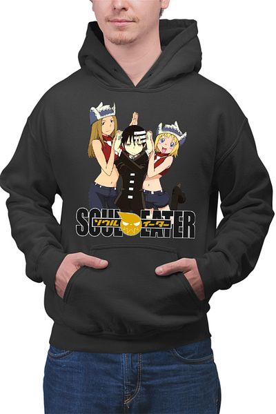 OEM Men's Hoodie Soul Eater Death the Kid Patricia Elizabeth Clap
