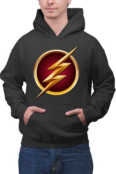 OEM Men's Hoodie The Flash Logo Superhero Comics Fast Go