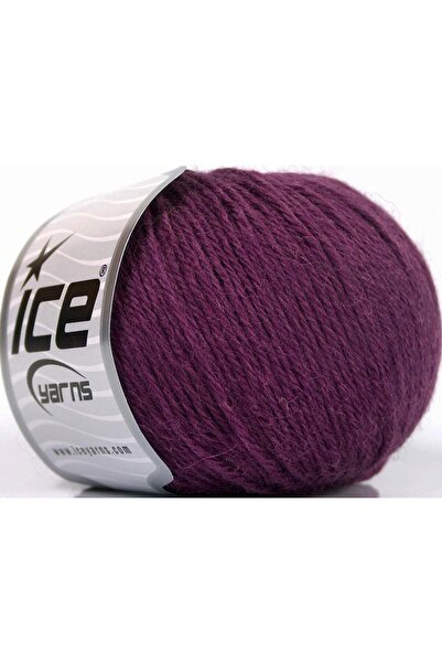 Ice yarns 4x50 جرام. بيبي ألباكا، مارون، فاخر، ألباكا، ميرينو، شتوي