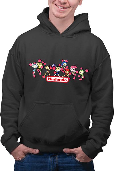 OEM Men's Bomberman All Team Console Game Hoodie