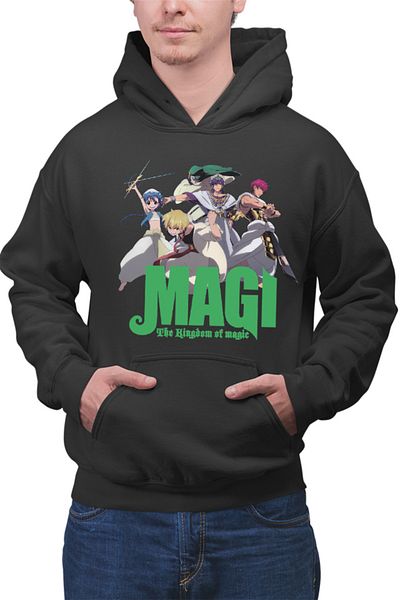 OEM Men's Hoodie Magi The Labyrinth of Magic Team Alladin Alibaba Sinbad Magic Anime