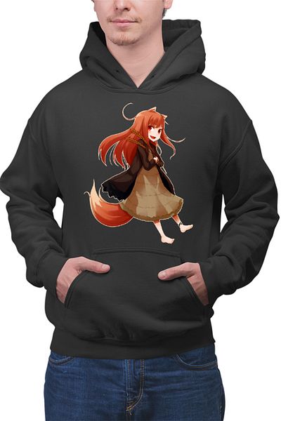 OEM Men's Hoodie Spice And Wolf Holo Fantasy Anime Medieval