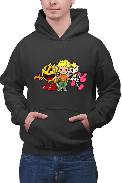OEM Men's hoodie Aquaman Pac Man Bubble Bomberman Lady Action