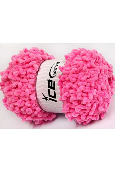 Ice yarns 4x100 جرام. شينيل بوكليرون، ألياف دقيقة، وردي، شتوي، للأطفال، شينيل...