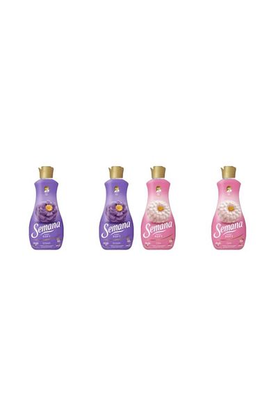 Semana Set 4 x 2 x Super Soft Care 1.3L 65 Washes, 2 x Super Soft Smooth 1.3L 65 Washes