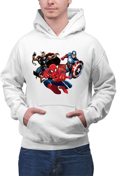 OEM Men's hoodie Spiderman Captain America Thor Fly Hero Cool