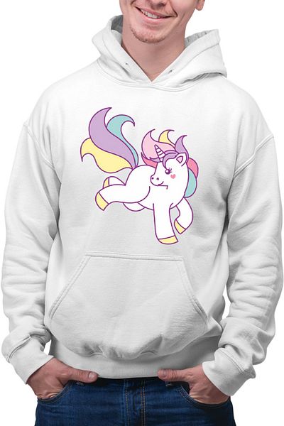 OEM Hanorac barbati Unicorn Squad Happy Beautiful Rainbow