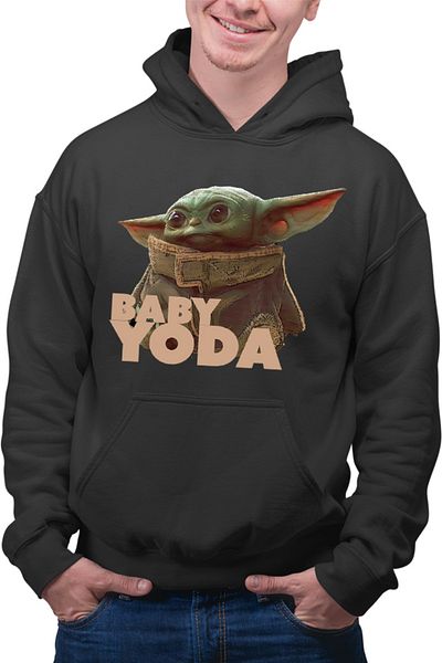 OEM Men's Hoodie Baby Yoda Small Star Wars
