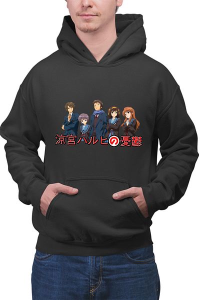 OEM Hanorac barbati Haruhi Suzumiya Yuki Itsuki Kyon Mitsuru School Slice of Life