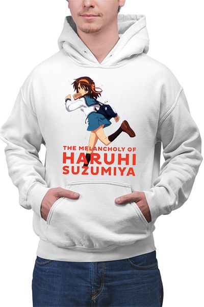 OEM Men's hoodie Haruhi Suzumiya Run Sakura Bread Highschool Club
