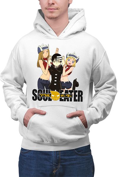 OEM Men's Hoodie Soul Eater Death the Kid Patricia Elizabeth Clap