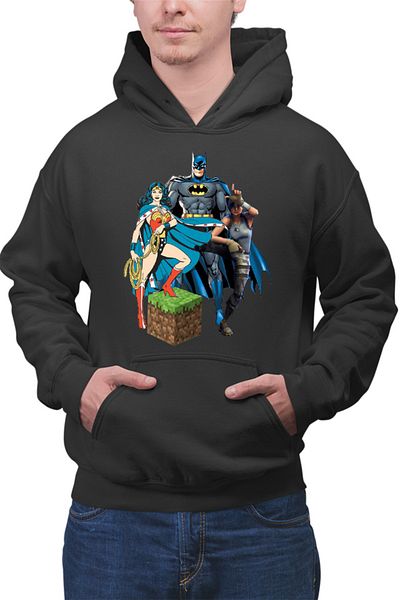 OEM Men's Hoodie Wonder Woman Minecraft Grass Cube Batman Fortnite Dance