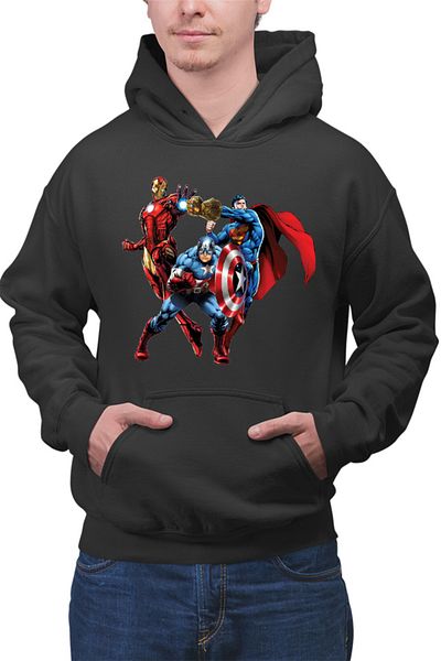 OEM Men's Hoodie Thanos Gauntlet Mach Marvel Superman Ironman