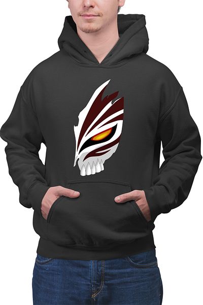 OEM Men's hoodie Bleach Hallow Mask Ichigo Kurosaki