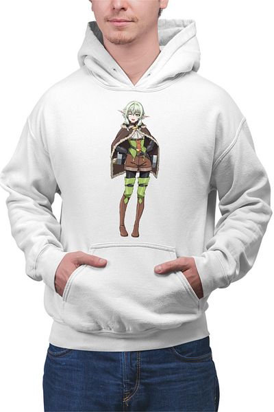 OEM Men's Hoodie Goblin Slayer Elf Forest Helper Magic Healer Fantasy Anime