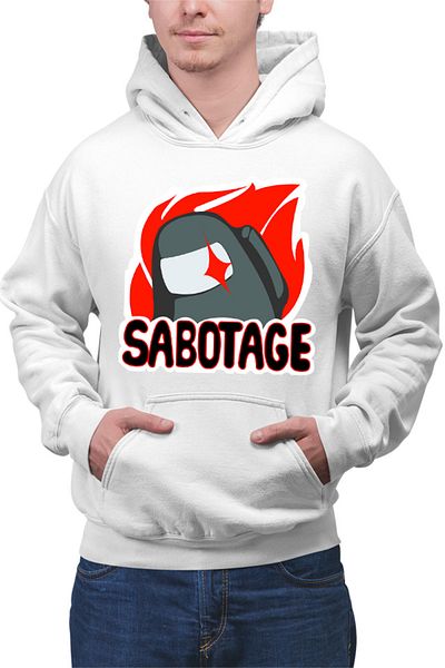 OEM Men's Hoodie Among Us Sabotage Crew Space Station Task Vent