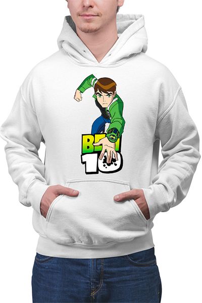 OEM Men's Hoodie Ben 10 Logo Comedy Action Sci-fi Monsters Fight