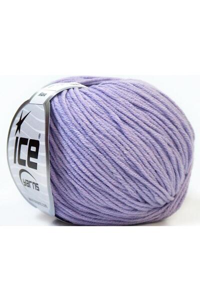 Ice yarns 8x50 جرام. خيوط صيفية من القطن والأكريليك بلون أرجواني فاتح من ألار...