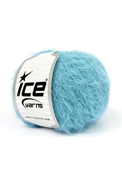 Ice yarns 6×50 جرام. فرو ميرينو فاخر باللون الفيروزي، ميرينو، شتوي، صوف