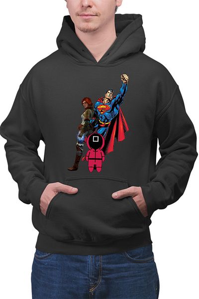 OEM Men's Hoodie Squid Game Superman Witcher Triss Superpowers