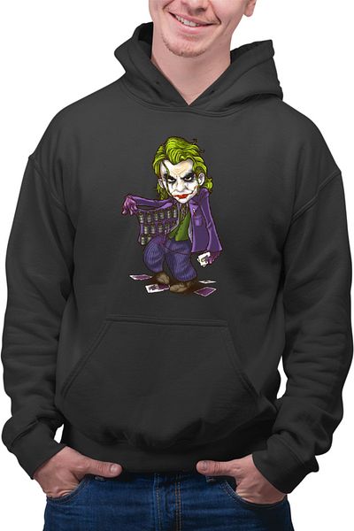 OEM Men's Hoodie Joker Ace Cards Chibi Cool