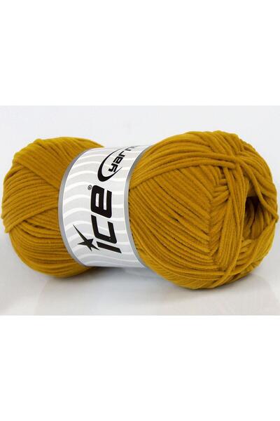Ice yarns 8x50 جرام. قماش شينيل من الألياف الدقيقة باللون الأخضر الزيتوني للش...
