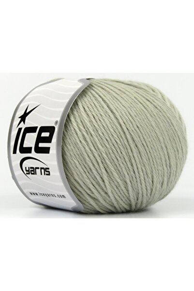 Ice yarns 4x50 جرام. بيبي ألباكا، صوف الألبكة الفاخر باللون الرمادي الفاتح، أ...