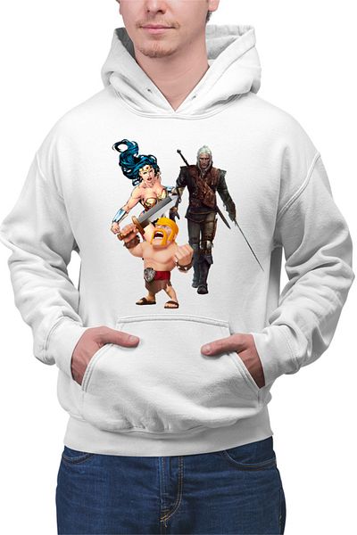 OEM Men's hoodie Clash of Clans Witcher Wonder Woman Infantry
