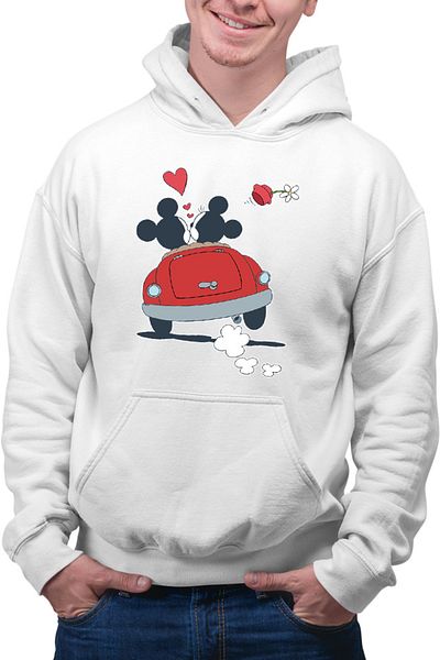 OEM Men's sweatshirt Mickey Mouse Lovers Minnie Flower
