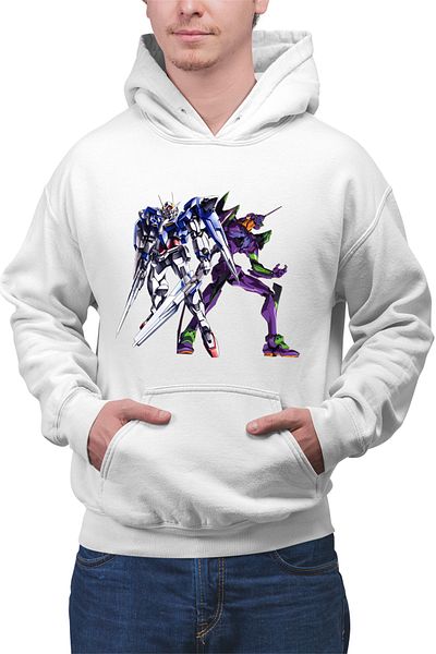 OEM Men's and women's sweatshirt Robot Blue Eva Kakalot