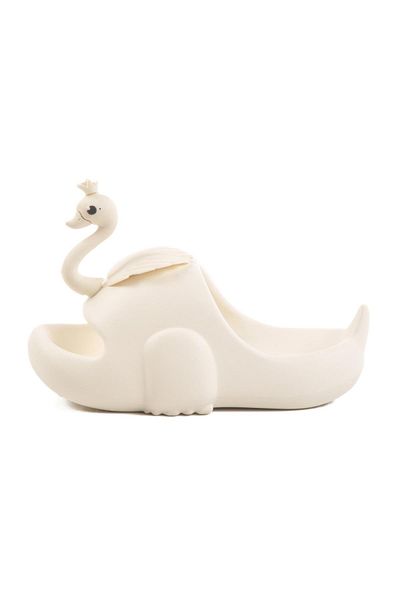 WALKWAY شبشب أبيض للأطفال مرن وخفيف الوزن من Swan