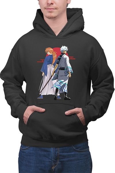 OEM Hanorac barbati Rurouni Kenshin Kenshin Gintoki Samurai Pose
