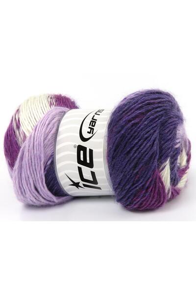 Ice yarns (4 قطع 100 جرام) مجموعة من 4 قطع من الأكريليك الفاخر من رينبو، إكرو...