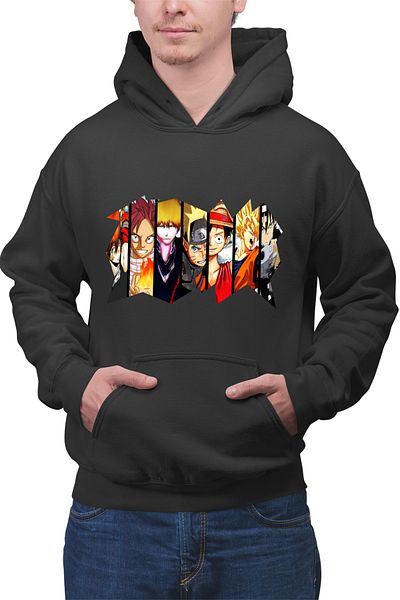 OEM Hanorac barbati Fairy Tail Naruto Bleach One Piece