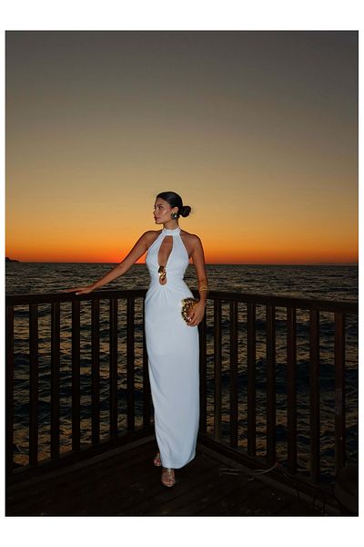 ESRAHELVACI EH Collection Rochie cu accesorii pentru piept