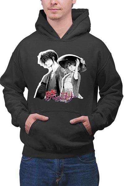 OEM Hanorac barbati Yona of the Dawn Couple Manga Yukata Hat Monochrome
