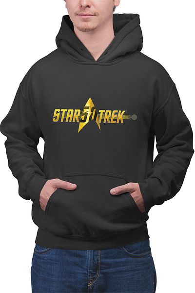 OEM Men's Hoodie Star Trek Logo James Kirk Borg