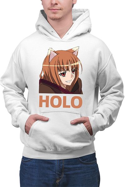OEM Men's Hoodie Spice And Wolf Holo Funny Face Anime Japan