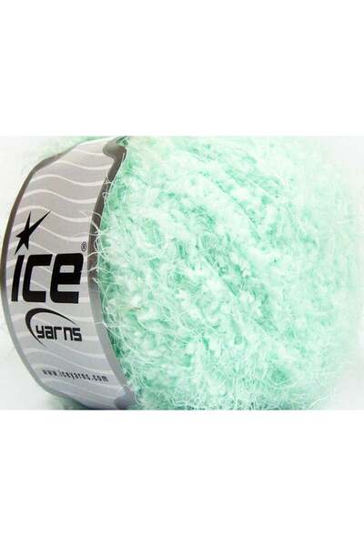 Ice yarns 8x50 جرام. بولار سوفت نعناع أخضر ناعم، ملابس شتوية، سميكة جدًا