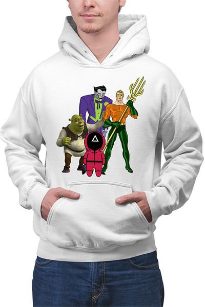 OEM Hanorac barbati Aquaman Squid Games Shrek Joker Comics Batman Marvel