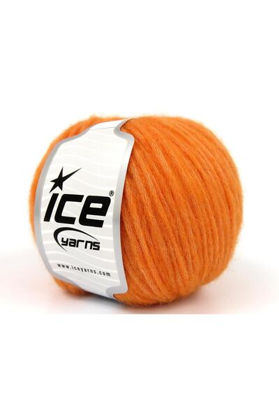 Ice yarns 4x50 جرام. خيوط بيبي ألباكا إير الفاخرة باللون البرتقالي، مصنوعة من...