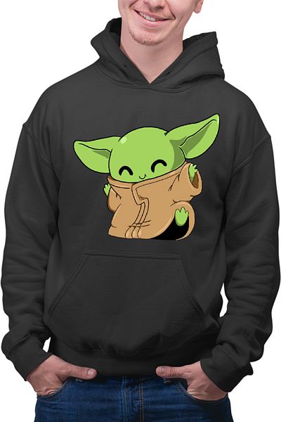OEM Men's Hoodie Baby Yoda Dance Happy Fun