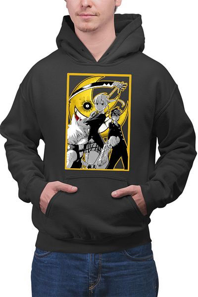 OEM Hanorac barbati Soul Eater Group Death The Kid Black Star Soul Maka