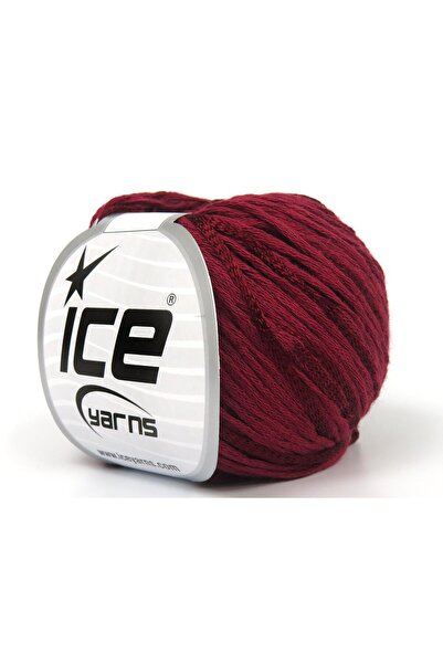 Ice yarns 6×50 جرام. فيسكوز صيفي، فيسكوز قطني بلون بورجوندي، خيوط صيفية، قطن